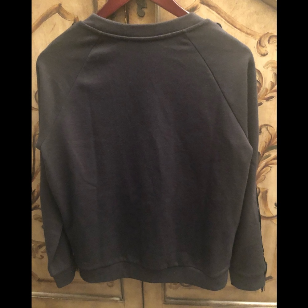 Levi’s Women’s Black Fringed Crewneck Sweatshirt